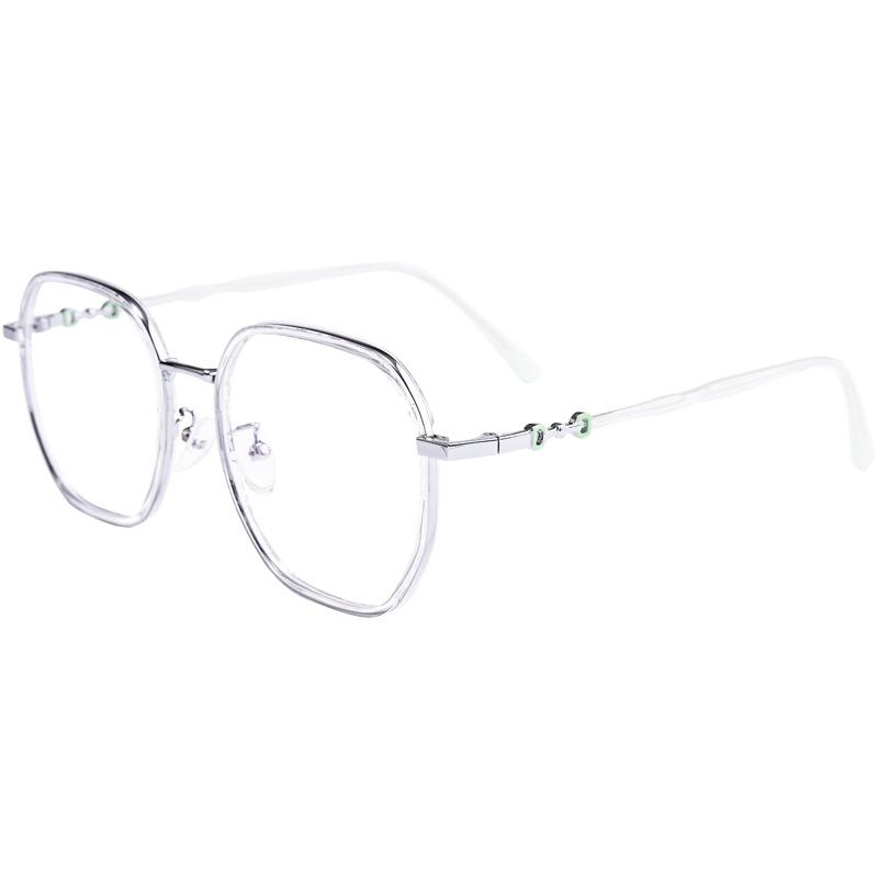 AD5017復(fù)古金膠鏡框女裝飾鏡架超輕眼鏡架近視網(wǎng)紅透明大框眼鏡框